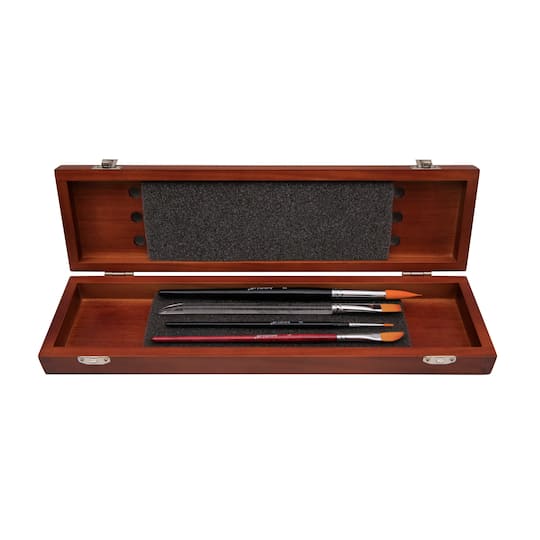Wooden Box Brush Set by Artist's Loft™